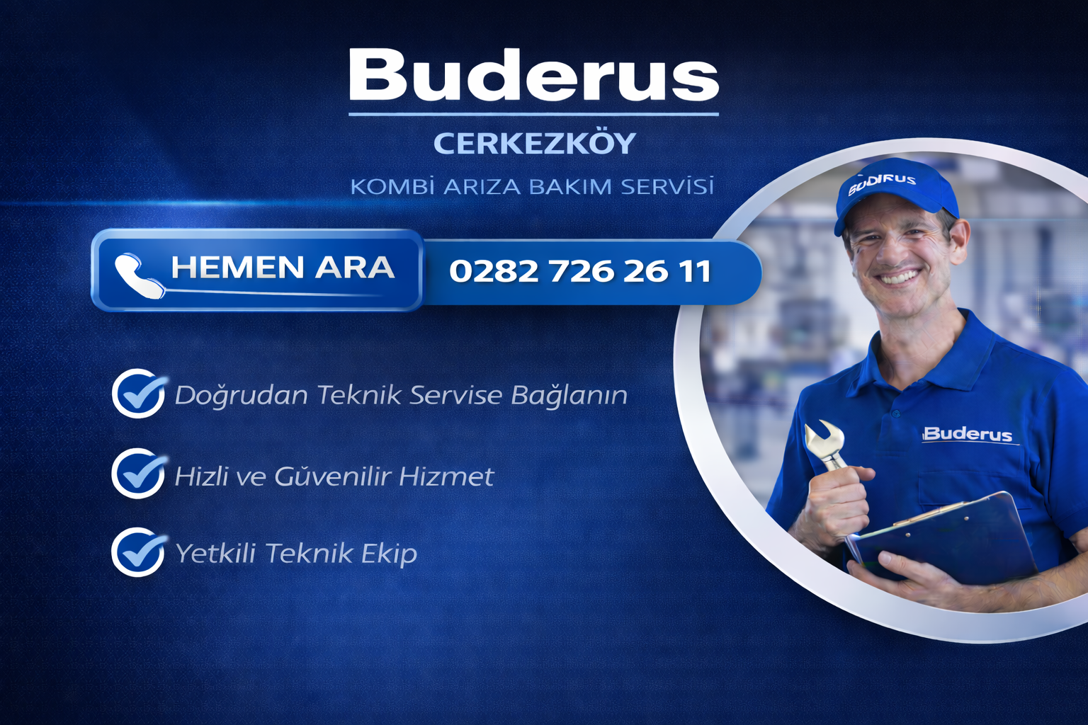 BUDERUS ÇERKEZKÖY KOMBİ ARIZA BAKIM SERVİSİ