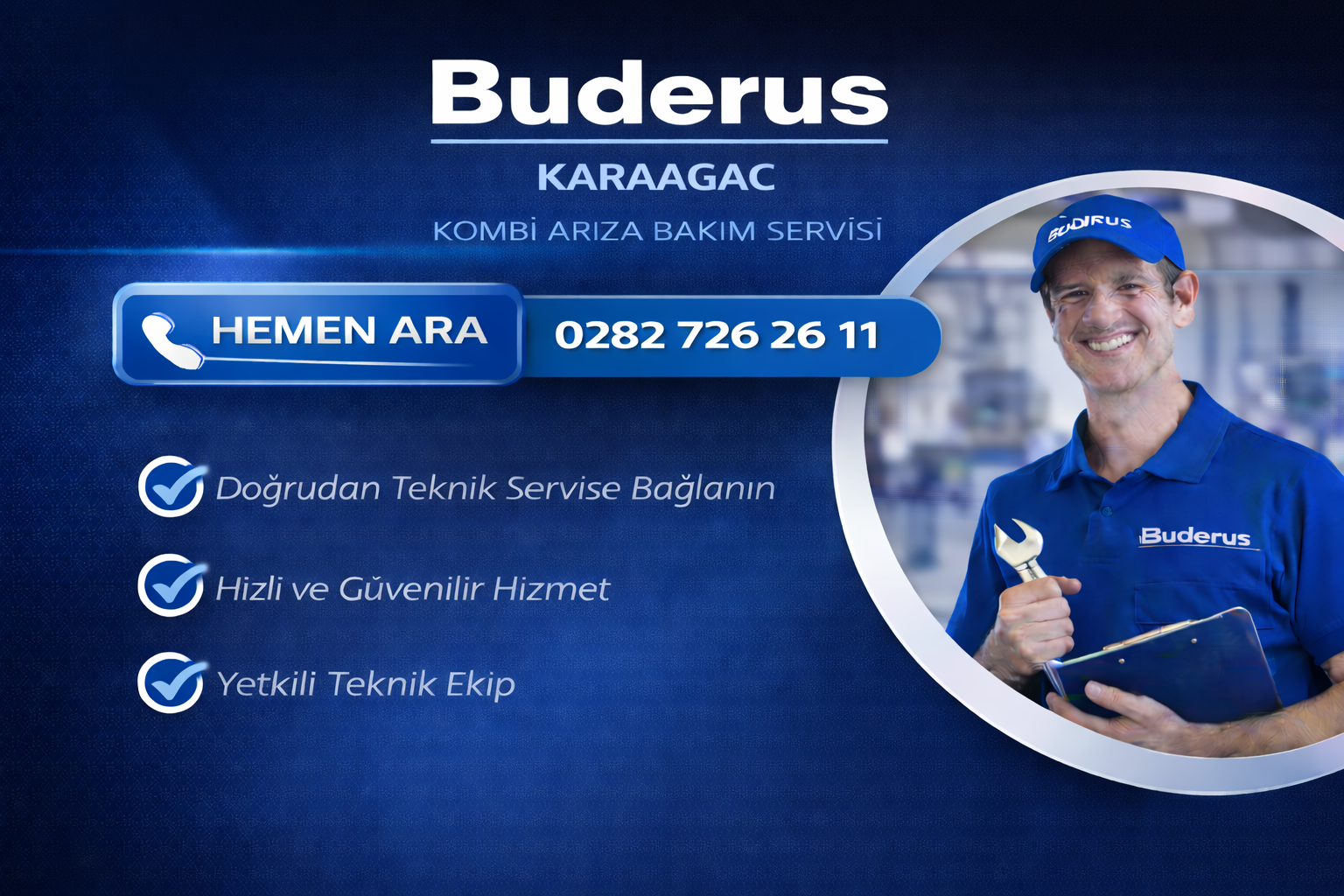 BUDERUS KARAAĞAÇ KOMBİ ARIZA BAKIM SERVİSİ