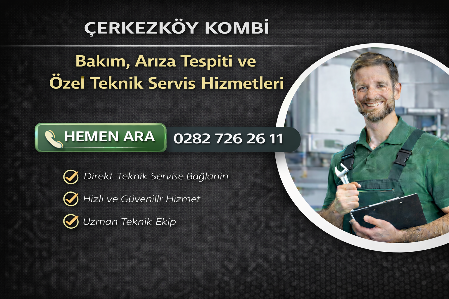 Çerkezköy Kombi Bakım, Arıza Tespiti ve Tamir Hizmetleri