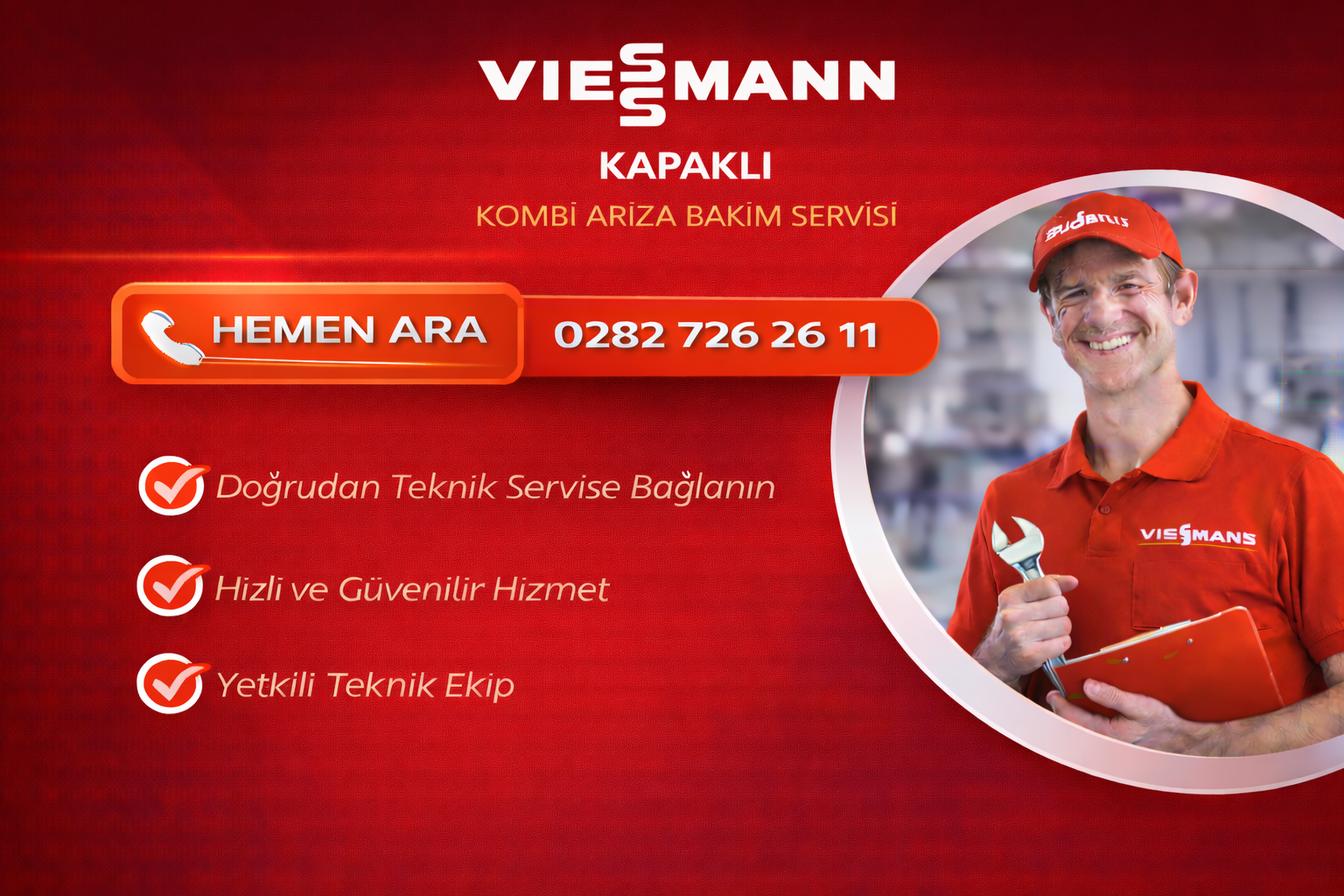 VİESSMANN KAPAKLI KOMBİ ARIZA BAKIM SERVİSİ