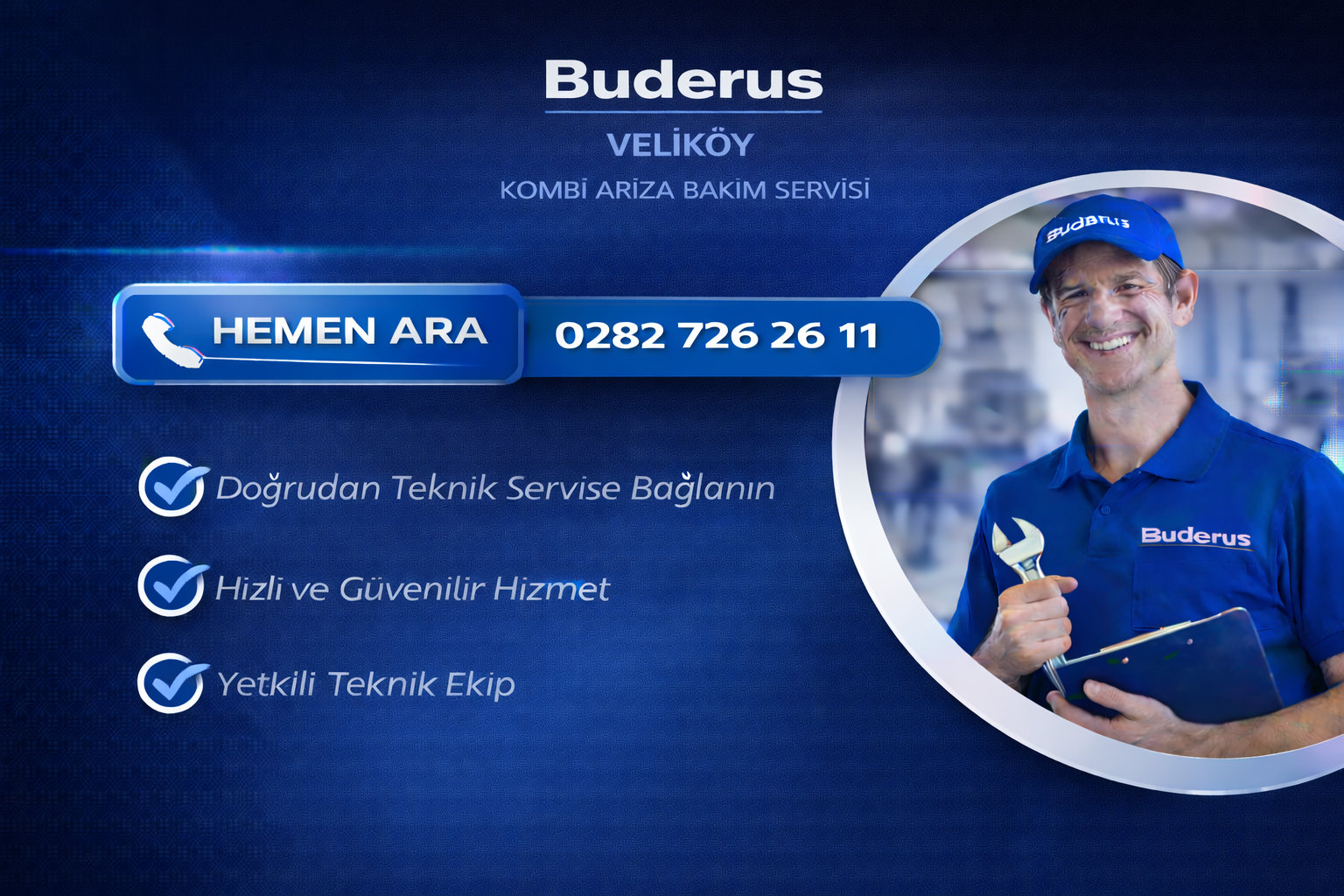 BUDERUS VELİKÖY KOMBİ ARIZA BAKIM SERVİSİ